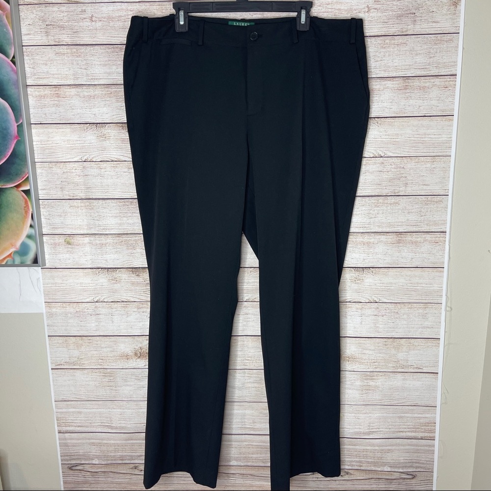 Ralph Lauren Sanderson Black Dress Pants 18W